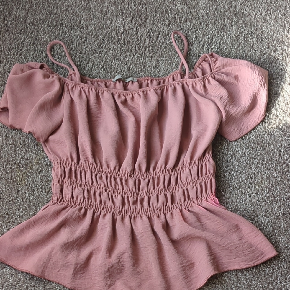 Papaya Dusty Rose Off-Shoulder Blouse